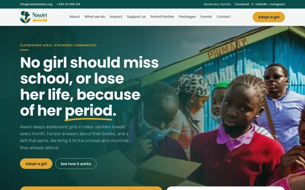 Nawiri Sisters Foundation, live in five days